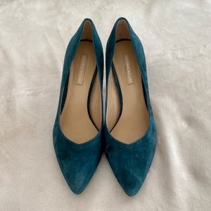 Antonio Melani Teal Suede Pumps